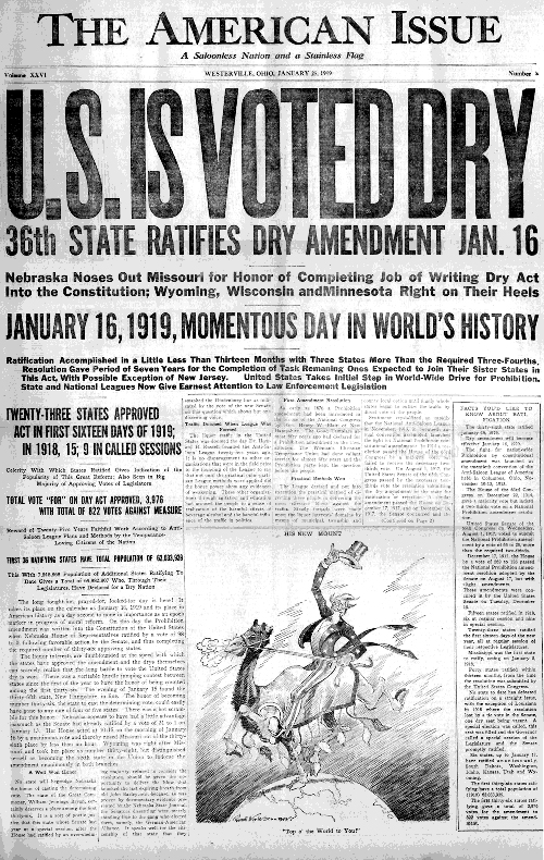 Prohibition Voted